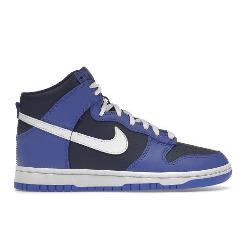 Кроссы Nike Dunk High Medium Blue Midnight Navy - мужская сетка размеров