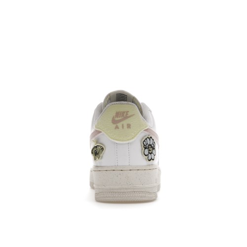 Кроссы Nike Air Force 1 Low 07 SE Next Nature White Pink Oxford (W) - женская сетка размеров