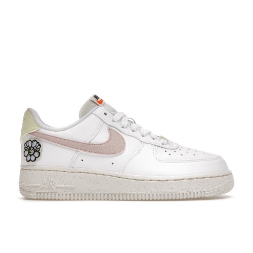 Кроссы Nike Air Force 1 Low 07 SE Next Nature White Pink Oxford (W) - женская сетка размеров