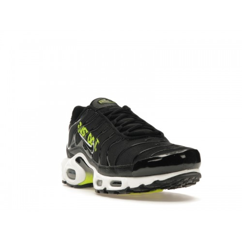 Кроссы Nike Air Max Plus Black Volt Just Do It - мужская сетка размеров