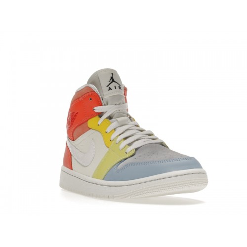 Кроссы Jordan 1 Mid To My First Coach (W) - женская сетка размеров