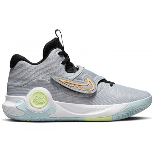 Кроссы Nike KD Trey 5 X Wolf Grey Volt Crimson - мужская сетка размеров