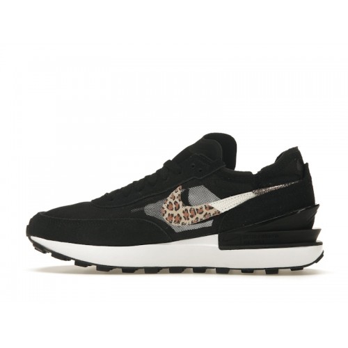 Кроссы Nike Waffle One Black Leopard (W) - женская сетка размеров