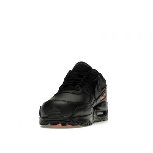 Кроссы Nike Air Max 90 Gore-Tex Black Anthracite Safety Orange - мужская сетка размеров