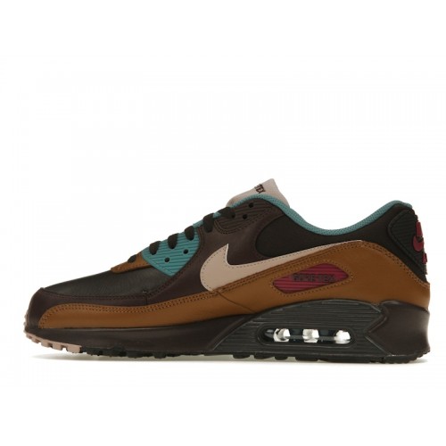 Кроссы Nike Air Max 90 Gore-Tex Velvet Brown - мужская сетка размеров