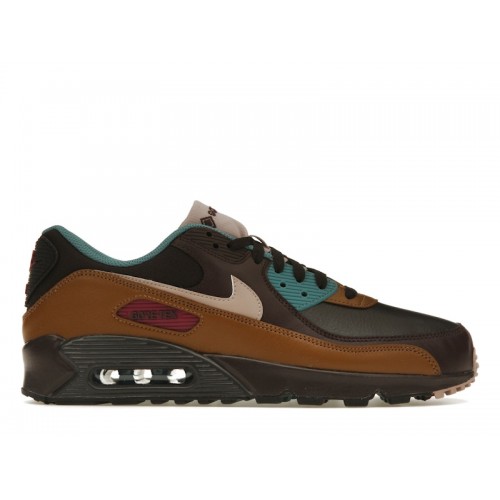 Кроссы Nike Air Max 90 Gore-Tex Velvet Brown - мужская сетка размеров