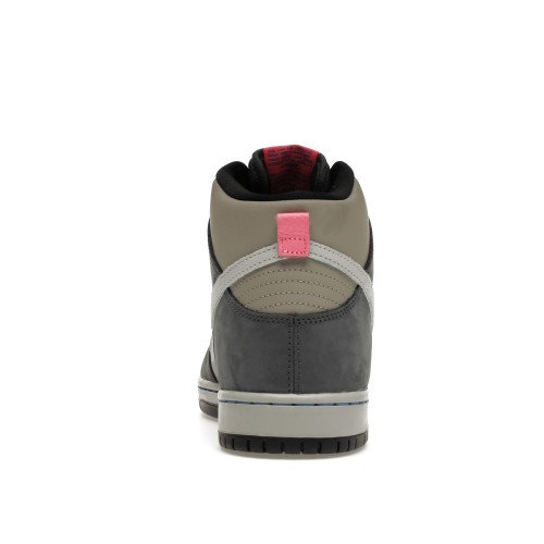 Кроссы Nike SB Dunk High Pro Medium Grey Pink - мужская сетка размеров