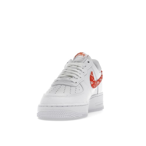 Кроссы Nike Air Force 1 Low Orange Paisley (W) - женская сетка размеров