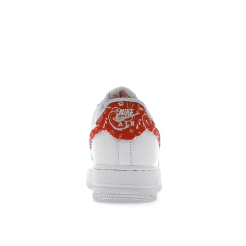 Кроссы Nike Air Force 1 Low Orange Paisley (W) - женская сетка размеров