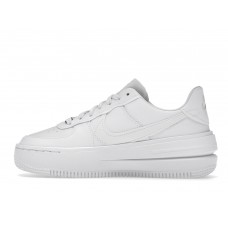 Женские кроссовки Nike Air Force 1 PLT.AF.ORM Triple White (W)