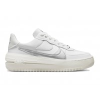 Женские кроссовки Nike Air Force 1 PLT.AF.ORM Summit White Metalic Silver (W)