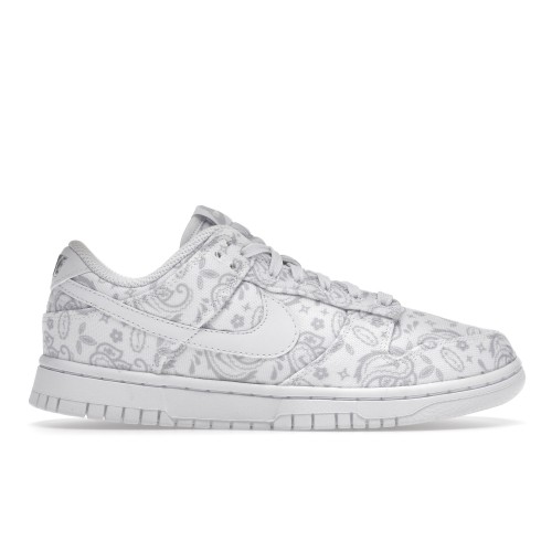 Кроссы Nike Dunk Low White Paisley (W) - женская сетка размеров