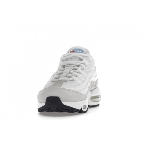 Кроссы Nike Air Max 95 Summit White University Blue (W) - женская сетка размеров