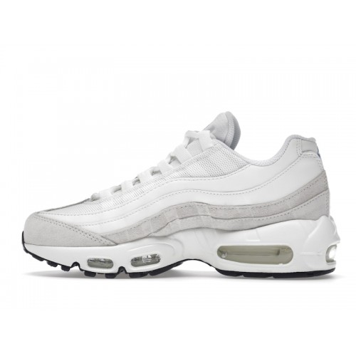 Кроссы Nike Air Max 95 Summit White University Blue (W) - женская сетка размеров