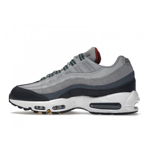 Кроссы Nike Air Max 95 Pure Platinum Gorge Green - мужская сетка размеров