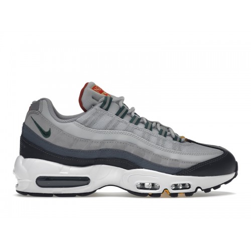 Кроссы Nike Air Max 95 Pure Platinum Gorge Green - мужская сетка размеров