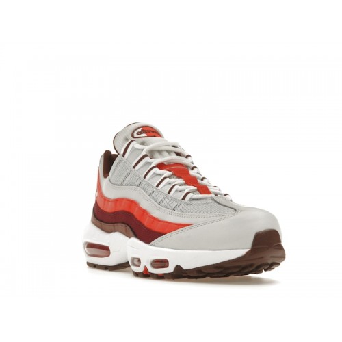 Кроссы Nike Air Max 95 Photon Dust Picante Red - мужская сетка размеров