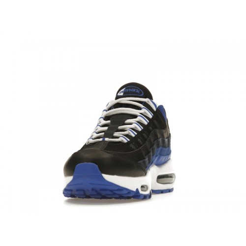 Кроссы Nike Air Max 95 Black Team Royal - мужская сетка размеров