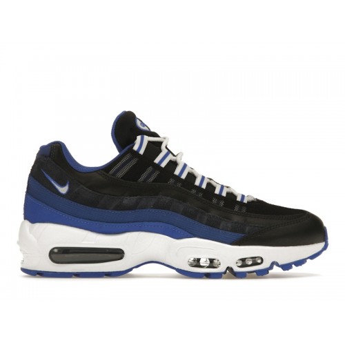 Кроссы Nike Air Max 95 Black Team Royal - мужская сетка размеров