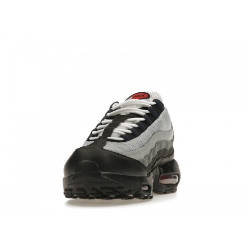 Кроссы Nike Air Max 95 Track Red Smoke Grey - мужская сетка размеров