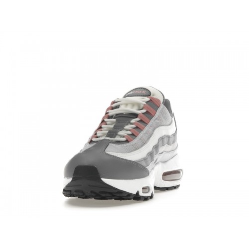 Кроссы Nike Air Max 95 Vast Grey Red Stardust - мужская сетка размеров