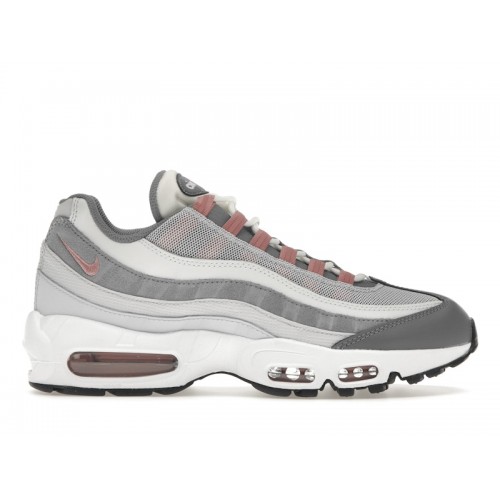 Кроссы Nike Air Max 95 Vast Grey Red Stardust - мужская сетка размеров