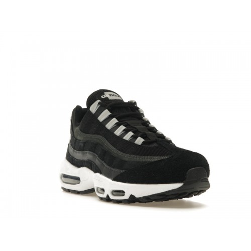 Кроссы Nike Air Max 95 Black Anthracite Pure Platinum - мужская сетка размеров