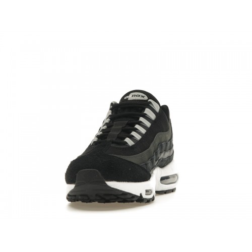 Кроссы Nike Air Max 95 Black Anthracite Pure Platinum - мужская сетка размеров