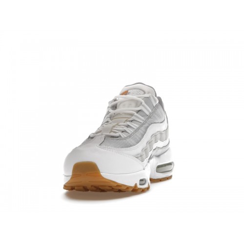 Кроссы Nike Air Max 95 Pure Platinum Hot Curry - мужская сетка размеров