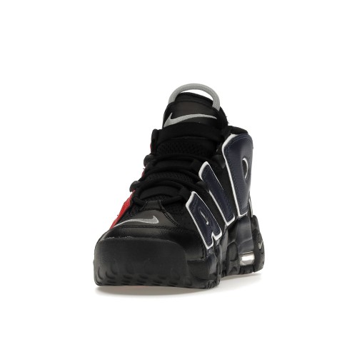 Кроссы Nike Air More Uptempo Alternates Split Navy Red (GS) - подростковая сетка размеров