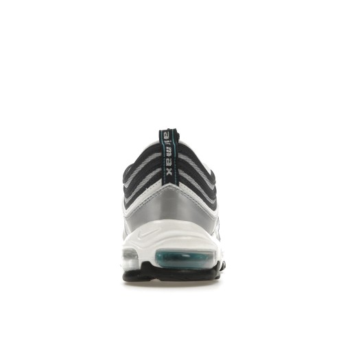 Кроссы Nike Air Max 97 Metallic Silver Chlorine Blue - мужская сетка размеров