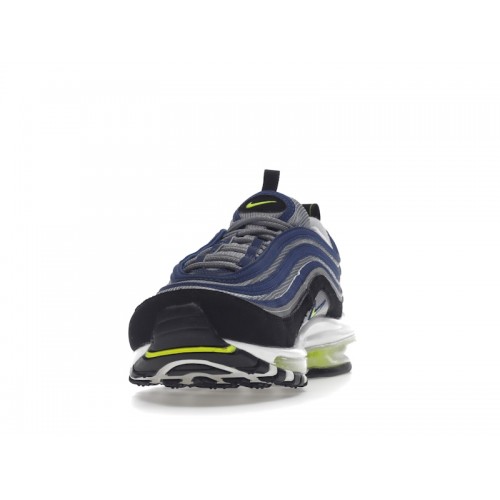 Кроссы Nike Air Max 97 OG Atlantic Blue Voltage Yellow - мужская сетка размеров