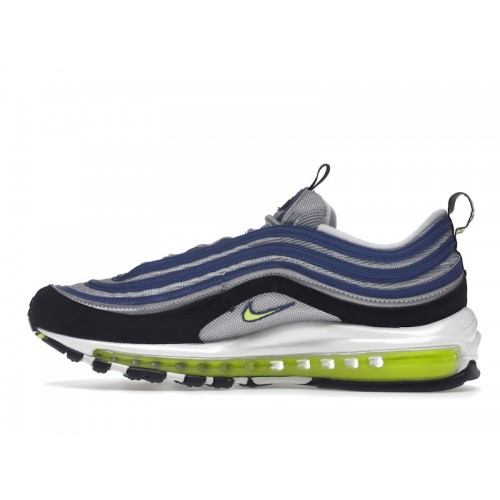 Кроссы Nike Air Max 97 OG Atlantic Blue Voltage Yellow - мужская сетка размеров