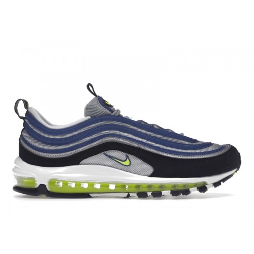 Кроссы Nike Air Max 97 OG Atlantic Blue Voltage Yellow - мужская сетка размеров