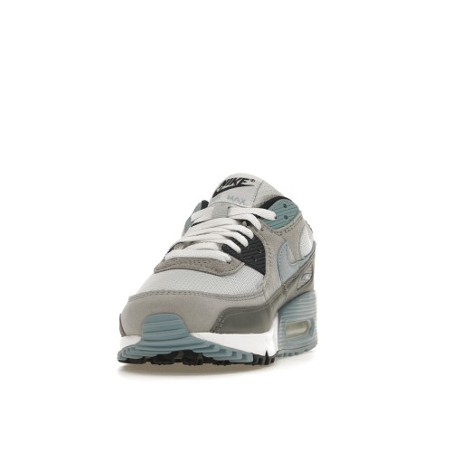 Кроссы Nike Air Max 90 Pure Platinum Warm Blue - мужская сетка размеров