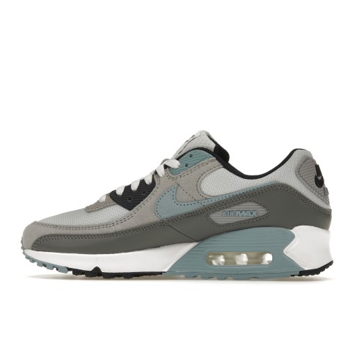 Кроссы Nike Air Max 90 Pure Platinum Warm Blue - мужская сетка размеров