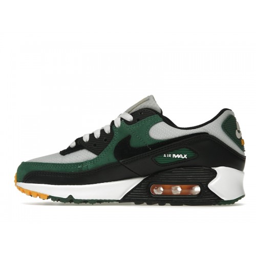 Кроссы Nike Air Max 90 Pure Platinum Gorge Green - мужская сетка размеров