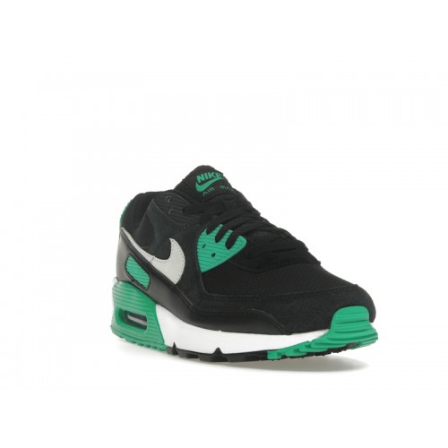 Кроссы Nike Air Max 90 Black Stadium Green - мужская сетка размеров