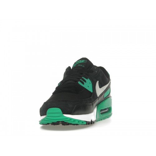 Кроссы Nike Air Max 90 Black Stadium Green - мужская сетка размеров