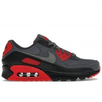 Nike Air Max 90 Smoke Grey Fire Red