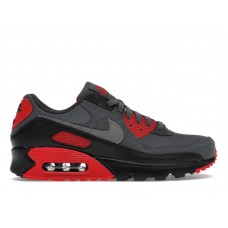 Кроссовки Nike Air Max 90 Smoke Grey Fire Red