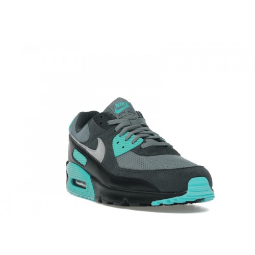 Кроссы Nike Air Max 90 Cool Grey Dusty Cactus Black Wolf Grey - мужская сетка размеров