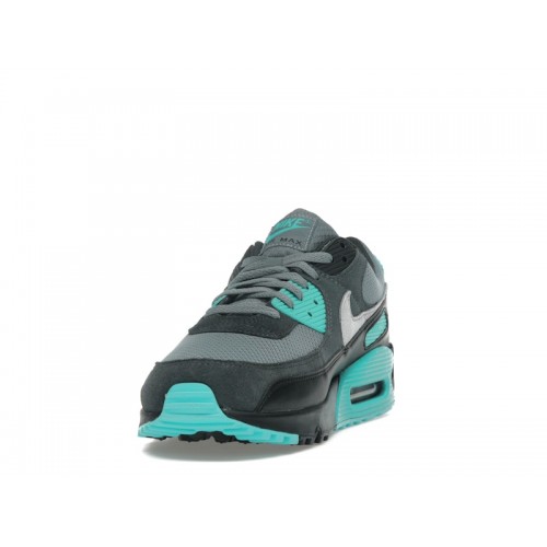 Кроссы Nike Air Max 90 Cool Grey Dusty Cactus Black Wolf Grey - мужская сетка размеров