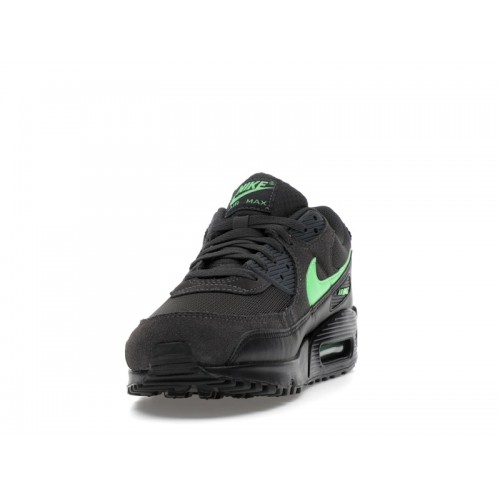 Nike Air Max 90 Black Green Strike - мужская сетка размеров