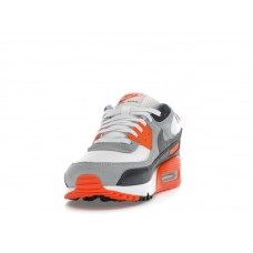 Nike Air Max 90 Summit White Safety Orange Dark Smoke Grey Smoke Grey