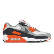 Кроссовки Nike Air Max 90 Summit White Safety Orange Dark Smoke Grey Smoke Grey