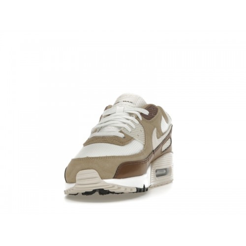 Кроссы Nike Air Max 90 Summit White Khaki - мужская сетка размеров