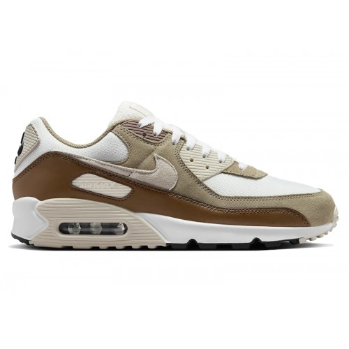 Кроссы Nike Air Max 90 Summit White Khaki - мужская сетка размеров