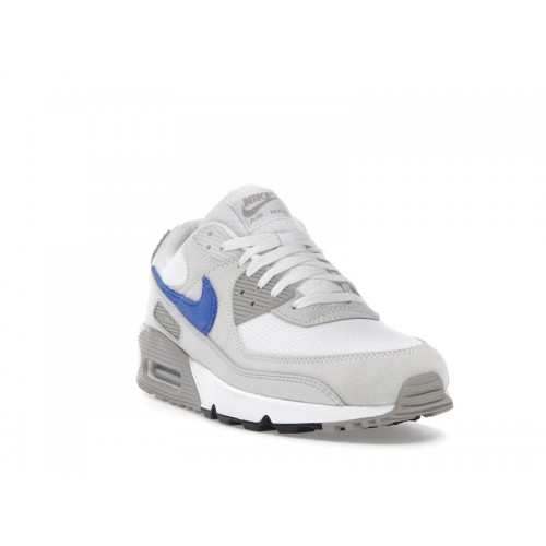 Nike Air Max 90 Summit White Racer Blue - мужская сетка размеров