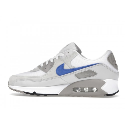 Nike Air Max 90 Summit White Racer Blue - мужская сетка размеров